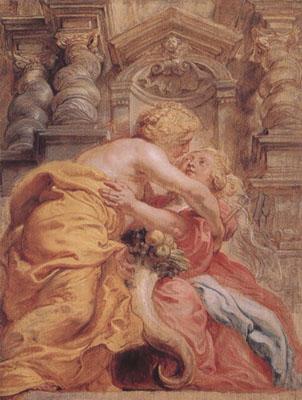 Peter Paul Rubens Peace and Plenty Embracing (mk01) Germany oil painting art